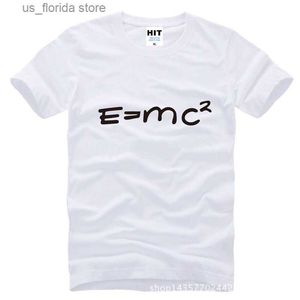 T-shirts pour hommes The Big Bang Theory Sheldon formule emc conception drôle imprimé t-shirts coton t-shirts hommes vêtements de mode smiple court slve Y240402