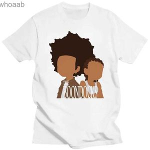T-shirts hommes The Boondocks Brothers T-shirt Hommes O-Cou Huey et Riley Freemans Cartoon T-shirt élégant 240130