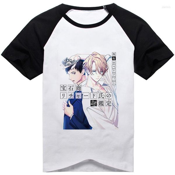 T-shirts pour hommes The Case Files Of Jeweler Richard Anime Tshirt Ranasinghe De Vulpian Nakata Seigi T-shirt unisexe ample et décontracté
