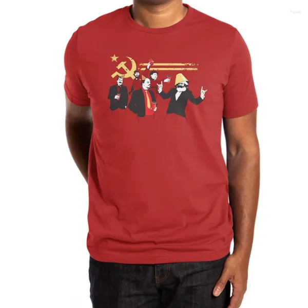 T-shirts pour hommes, chemise du parti communiste, communistes, lénine, staline, Mao Marx, Castro, politique du communisme