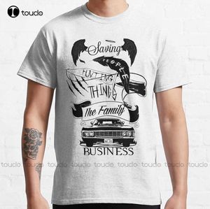 T-shirts pour hommes L'entreprise familiale Supernatural Spn Sauver les gens Chasser les choses L'entreprise familiale T-shirt classique Chemises d'automne Femmes Tshirt Z0220