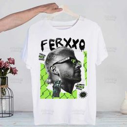 T-shirts masculins Le rappeur Ferxxo Feid des années 90 Feid Ferxxo Harajuku T-shirts Summer Men Hip Hop Tshirt drtwear T-shirts Short Slve Tops T240425