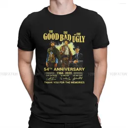 Camisetas para hombre, camiseta del 54 aniversario del bueno, malo y feo, 1966, 2023, gracias, Clint Eastwood, un puñado de dólares, camisa vaquera