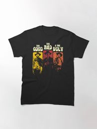Camisetas para hombre The Good Bad And Ugly Men TShirt Funny Printed Shorts Sleeve Fashion Casual Tops Tees Marca Ropa Unisex