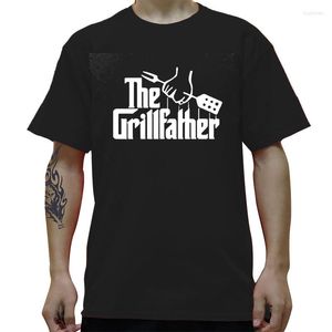 T-shirts pour hommes The Grillfather Gift for Dad Pères Pères BBQ Men de drôle