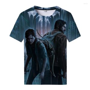 T-shirts pour hommes The Last Of Us Part II T-Shirt Jeu 3D Imprimé Streetwear Homme Femme Mode Chemise Surdimensionnée Harajuku Cosplay Tees Tops