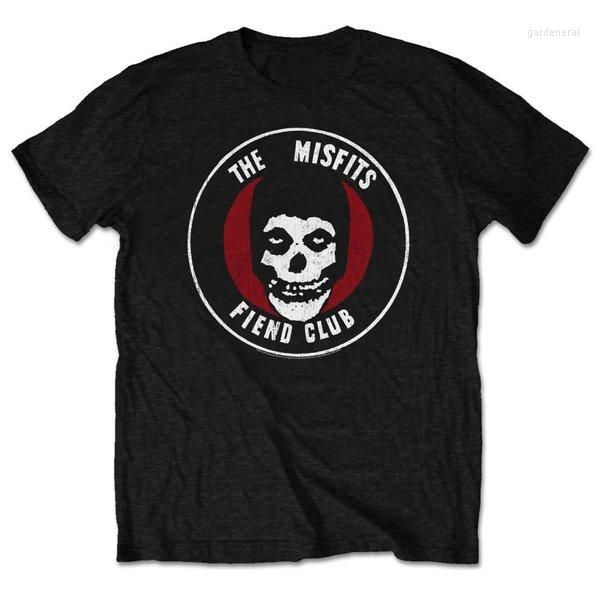 Camisetas para hombre The Misfits Original Fiend Club Camiseta negra para hombre (grande)