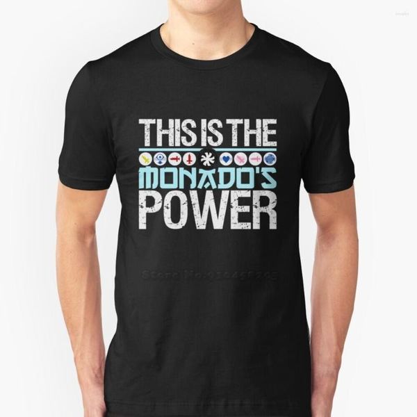 Camisetas de hombre The Monado'S Power Hip Hop Camiseta de algodón Camisetas de hombre Tops Monados Xenoblade Chronicles Battle