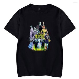 Camisetas para hombre, camiseta The Munsters 2023, camiseta de manga corta con cuello redondo de película americana, camiseta para hombre y mujer, ropa de calle Harajuku, ropa Unisex