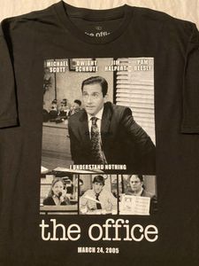 Heren t-shirts het kantoor Michael Dwight Jim Dunder Mifflin Paper Co Inc Logo Mens T-shirtmen's