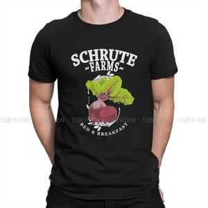 T-shirts hommes The Office TV Show Schrute Farms Bed Breakfast T-shirt Harajuku Homme Haute Qualité Tshirt Surdimensionné O-Cou Hommes VêtementsM