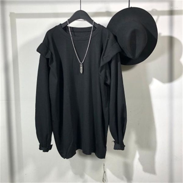 T-shirts pour hommes The Original Dark Autumn And Winter Fashion Brand Loose Shoulder Pad Design Simple Pullover Hip-hop Personality