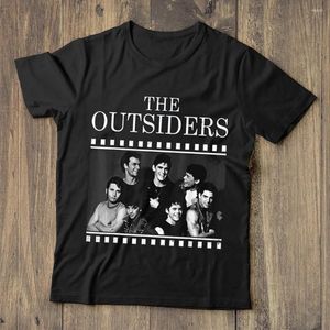 T-shirts pour hommes The Outsiders Movie Characters T-Shirt Black Cotton Men S-5XL US Supplier Unisex Loose Fit Tee Shirt