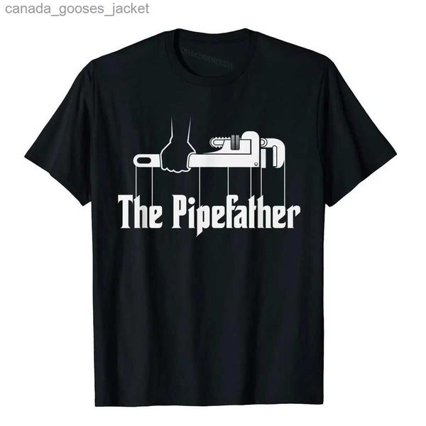 Camisetas para hombres The Pipefather Funny Plumbing Fontaming Camiseta Regalo Venta caliente Camisetas para hombres Camas de algodón Tops Grupo Kaii L231208