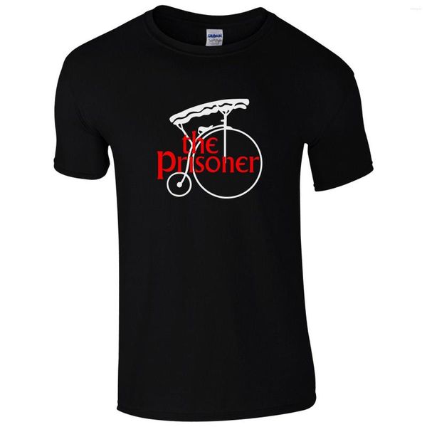 T-shirts pour hommes The Prisoner Number 6 Penny Farthing T-Shirt - Funny Unisex TV Fan Mens Gift Top Short Sleeve Man Clothing