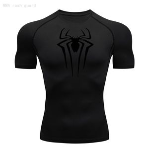 T-shirts pour hommes Le T-shirt à manches courtes pour hommes Été Respirant Séchage rapide Haut de sport Bodybuilding Survêtement Compression Shirt Fitness Hommes 230718