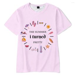 T-shirts pour hommes The Summer I Turned Pretty Tshirt Unisex Crewneck Short Sleeve Femmes Hommes T-shirt 2023 American Television Vêtements 3D