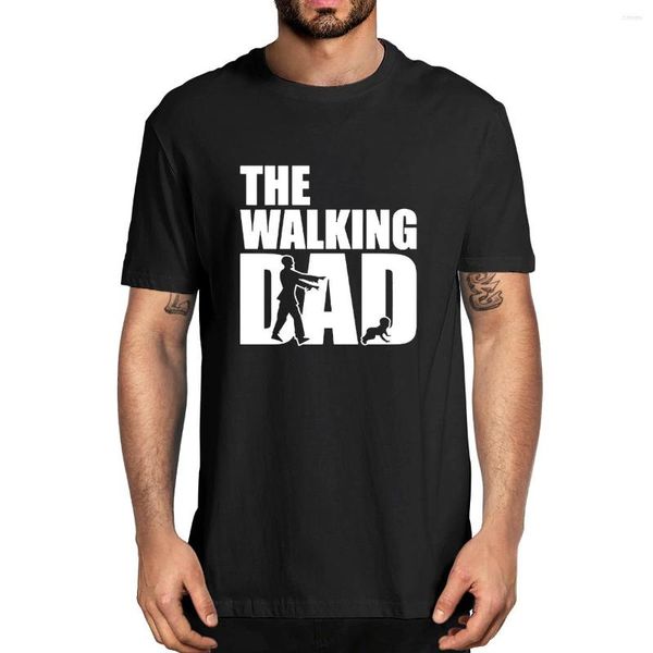 Camisetas para Hombre The Walking Dad Camisetas Hombre verano novedad de algodón para Hombre Camiseta Unisex Humor divertido mujer Camiseta suave Día del Padre