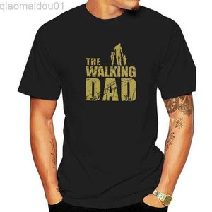 T-shirts pour hommes The Walking Dad Hommes T-shirts The Walking Dead Fête des pères Zombie T-shirt à manches courtes T-shirts à col rond T-shirts d'été en coton L230713