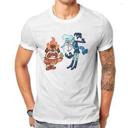 Camisetas para hombre El año sin Santa Claus 1974 TV Man Camiseta Heat Miser Team Fight Camiseta distintiva Original Streetwear Trend