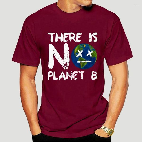 T-shirts pour hommes Il n'y a pas de planète B Nature Terre Cadeau Chemise Style de base Col rond Manches courtes Conception Cool Unique Graphic 3682X