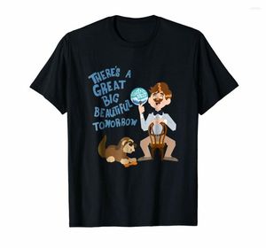 T-shirts pour hommes il y a un grand grand beau demain T-Shirt hommes et chien en gros O cou T-Shirt