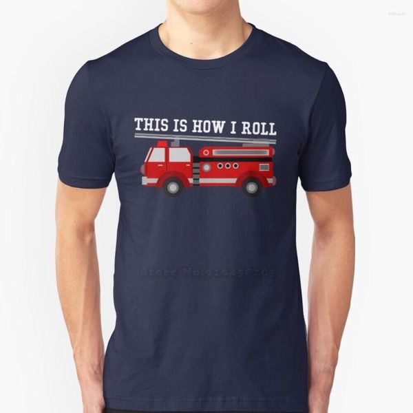 T-shirts pour hommes c'est comment je roule camion de pompiers chemise courte Streetswear Harajuku été haute qualité t-shirts hauts