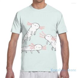 T-shirts pour hommes Trois Petits Axolotls Hommes T-Shirt Femme Imprimé Mode Fille Chemise T-Shirt Pour Garçon T-shirts À Manches Courtes T-shirts