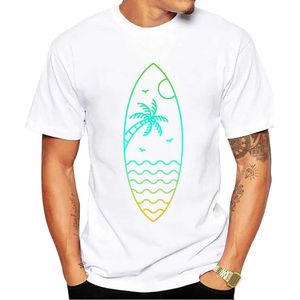 T-shirts masculins Thub Casual Ts Hipster Beach TR Men T-shirts Boy Beach Surfing Print Short Slve T-shirt Sport Tops Y240509