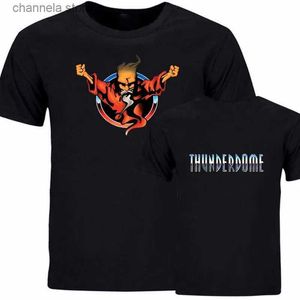 T-shirts hommes Thunderdome T-shirt Hommes Femmes Mode Hip Hop Tees Tops Funny Summer Camiseta Hombre Chemise noire Casual Streetwear T231204