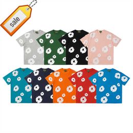 T-shirts voor heren Tide Brand Tears Nieuw T-shirt Kapok Casual Los High Street Korte mouw Grote maat Zomer Mannen en vrouwen The Sames-xl