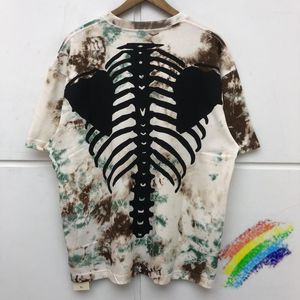 T-shirts pour hommes Tie-dye KAPITAL Shirt Hommes Femmes Qualité Streetwear Skeleton Printing T-shirt Tees