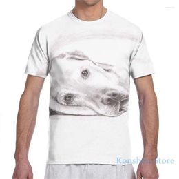 Heren t shirts moe labrador retriever heren t-shirt vrouwen overal over gedrukte mode meisje shirt boy tops tees short mouw t-shirts