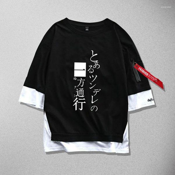 T-shirts pour hommes à Aru Majutsu pas d'index Misaka Mikoto Cosplay T-Shirt jeu coton hommes femmes ruban petit haut t-shirts