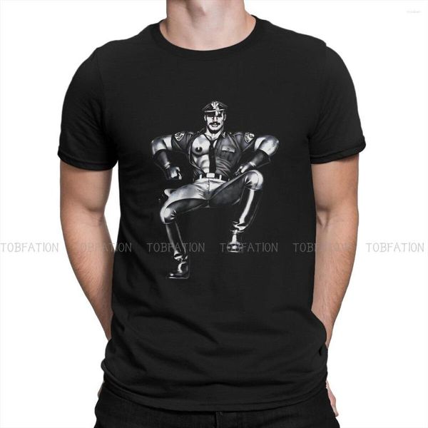 Camisetas de hombre Tom Of Finland LGBT Gay Pride camiseta gráfica hombres Tops Vintage moda verano ropa camisa de algodón