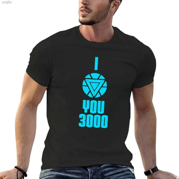 T-shirts masculins Tony Starks Je t'aime 3000 T-shirt simple Séchage rapide adapté aux t-shirts pour hommes