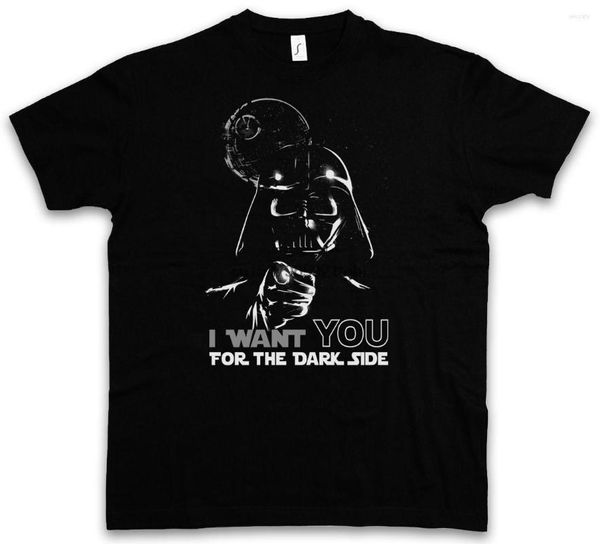 Camisetas para hombre Top TE QUIERO para LA CAMISETA DEL LADO OSCURO - Darth Star Force Vader Wars Sith Shirt Men Funny Harajuku Tee Print