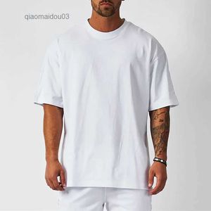 Camisetas para hombres Top Camiseta en blanco Camiseta blanca de color sólido de gran tamaño