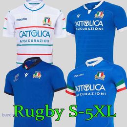 Heren T-shirts Top Nieuw 2018 2019 2020 Italië Rugbvy jersey T-shirts HOME Rugbvy League 19 20 S-3XL-Factory Outlet 0DJ1