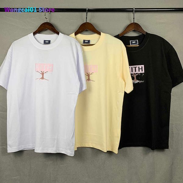 T-shirts pour hommes Top Qualité Kith Treats Box Fahion T Shirt Hommes 1 1 KITH Tokyo Limited Cherry Tree Femmes T-shirt Oversize Tops Summer Sty 0301H23