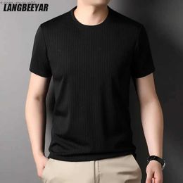 T-shirts pour hommes Top Qualité Nouvelle marque d'été Tops Designer Plain Korean Fashion Tshirt pour hommes à la mode à manches courtes Vêtements décontractés MenL2402