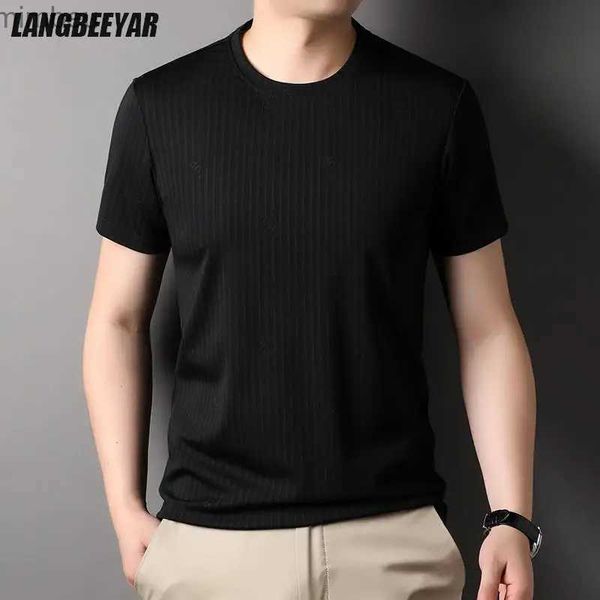 T-shirts pour hommes Top Qualité Nouvelle marque d'été Tops Designer Plain Korean Fashion Tshirt pour hommes à la mode à manches courtes Vêtements décontractés MenL240110