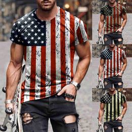 T-shirts pour hommes Top Tee Male Round Sleeve Short Day Blouse Casual Summer Printing Neck Shirt Packs of The Shirts Hommes Mens Performance T Shirts L230713