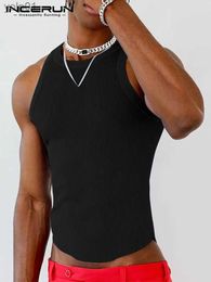 T-shirts pour hommes Tops 2023 Vêtements d'été Gilets en tricot pour hommes Couleur unie Mode confortable Casual Vente chaude Party Shows Débardeurs S-5XLL231216