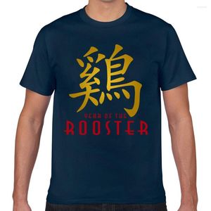Camisetas para hombre, camisetas, camiseta para hombre, zodiaco chino, año del gallo, camiseta Sexy con estampado de friki Harajuku para hombre XXX