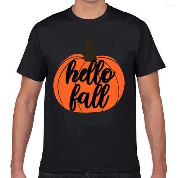 Camisetas para hombre, Tops, camisa para hombre, Hello Fall 2023, diseño de cita, Humor, camiseta blanca con estampado Geek para hombre XXXL