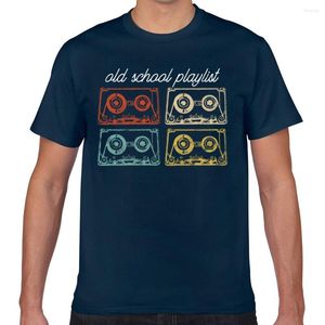 Heren t shirts tops shirt heren vintage retro muziek cassettes tapes mixtape fit inscripties geek aangepast mannelijk t -shirt xxx