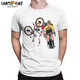T-shirts masculin Visite de la Flandre 2020 Cycling Mens T-shirt van der poel tee-shirt à manches courtes à manches courtes à manches courtes T-shirt 100% coton T240425
