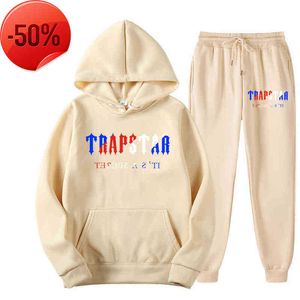 T-shirts pour hommes Survêtement Trapstar Marque Imprimé Sportswear t-shirts 16 Couleurs Chaud Deux Pièces Ensemble Sweat À Capuche Pantalon Jogging