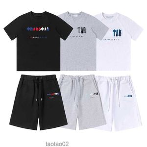 T-shirts T-shirts Tracksuits T-shirtontwerper Borduurbrief Luxe Zwart White Gray Rainbow Color Summer Sports Fashion Catton Cord Top Korte Mouw Moe S M L XL0YQ6